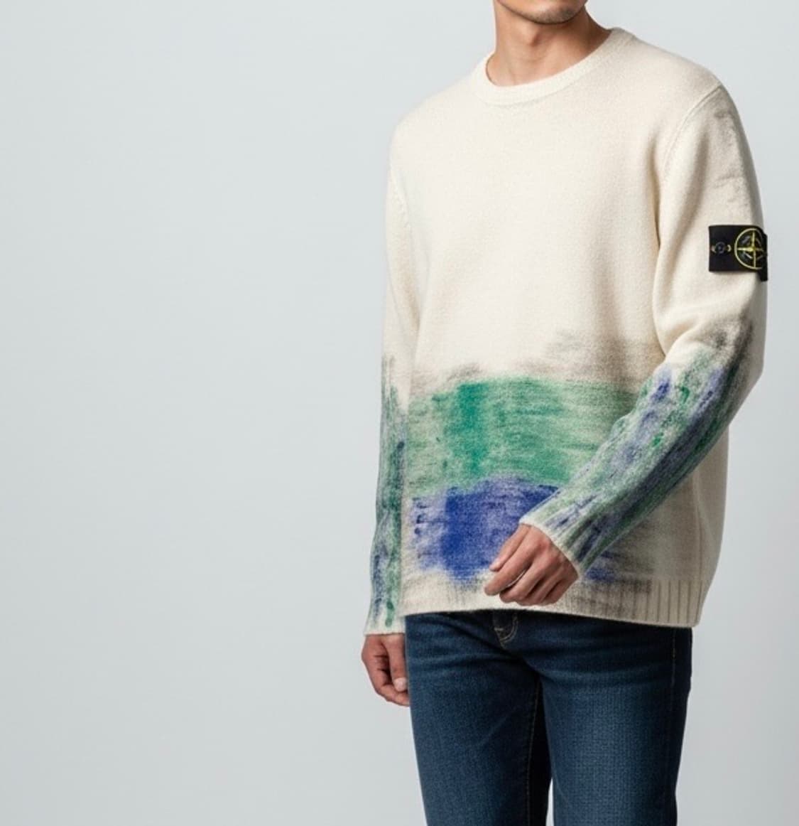스톤아일랜드 디그라데 페인팅 스웨터 ㅡ95사이즈 상품이미지1