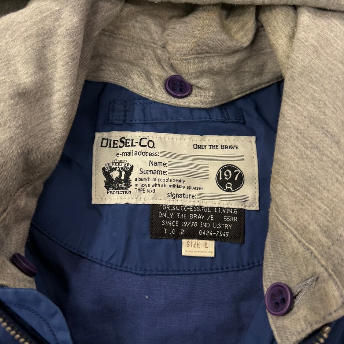 [ 정품/L ] 디젤 ma-1 항공자켓 상품이미지5