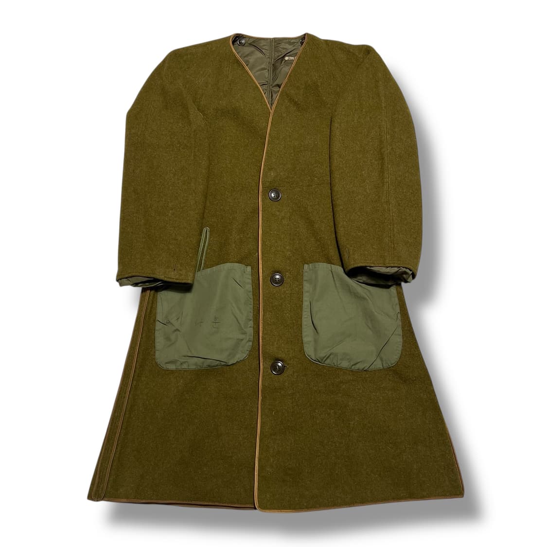 US Military 레귤러핏 울 누빔 내피 코트 상품이미지1