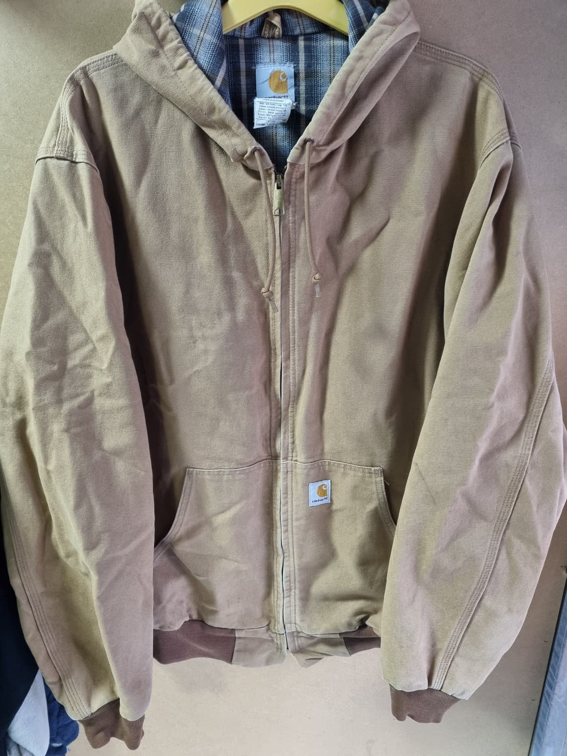 칼하트 J130 브라운 액티브 자켓  상품이미지1