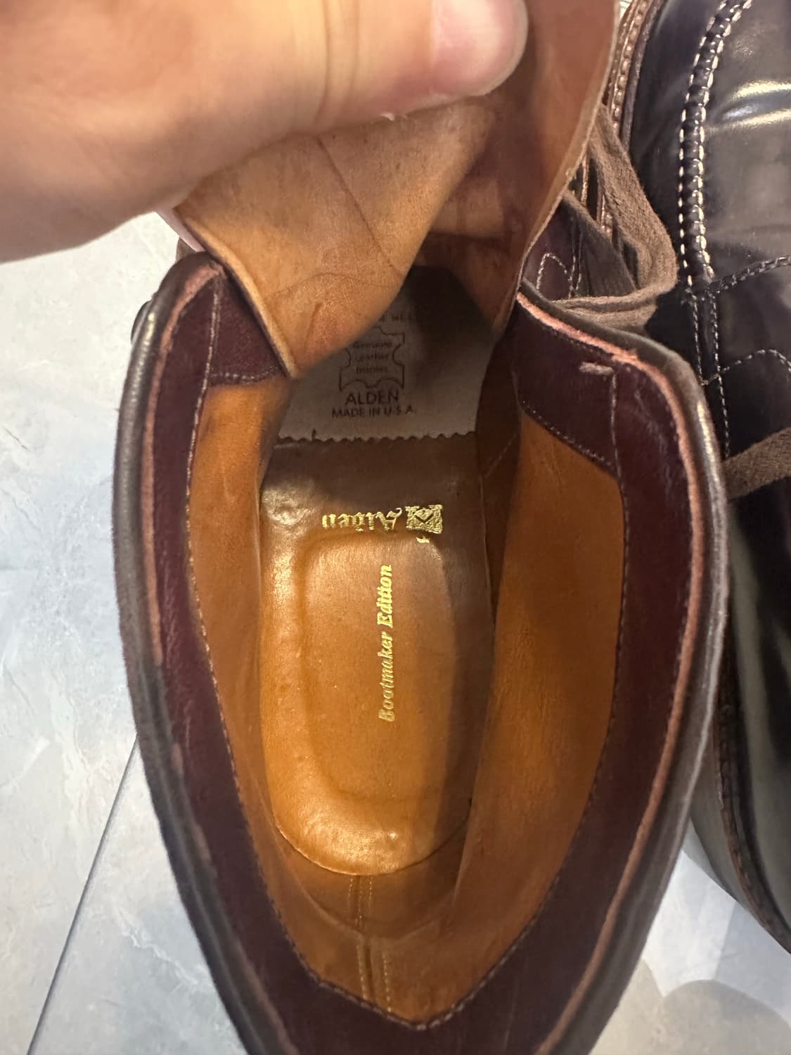 알든 탱커부츠 코도반 9.5d 상품이미지7