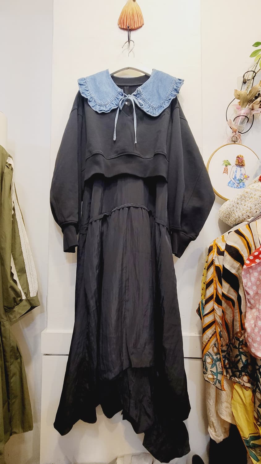 시스템 맨투맨 언발원피스 상품이미지1