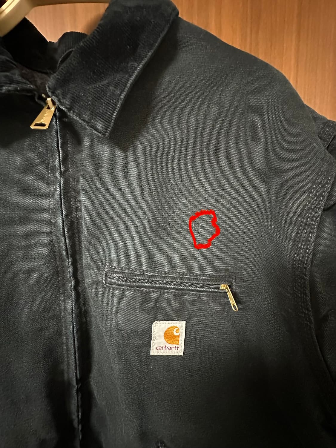 칼하트 디트로이트 자켓 블랙 j001 blk XL 상품이미지5