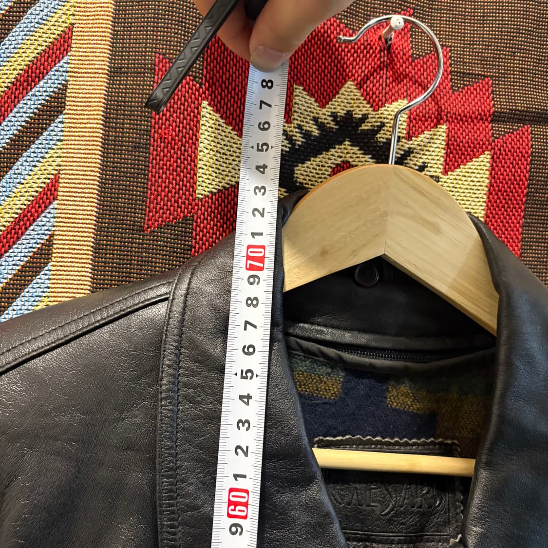 CAESARS 빈티지 소가죽 레더 카라자켓 상품이미지10