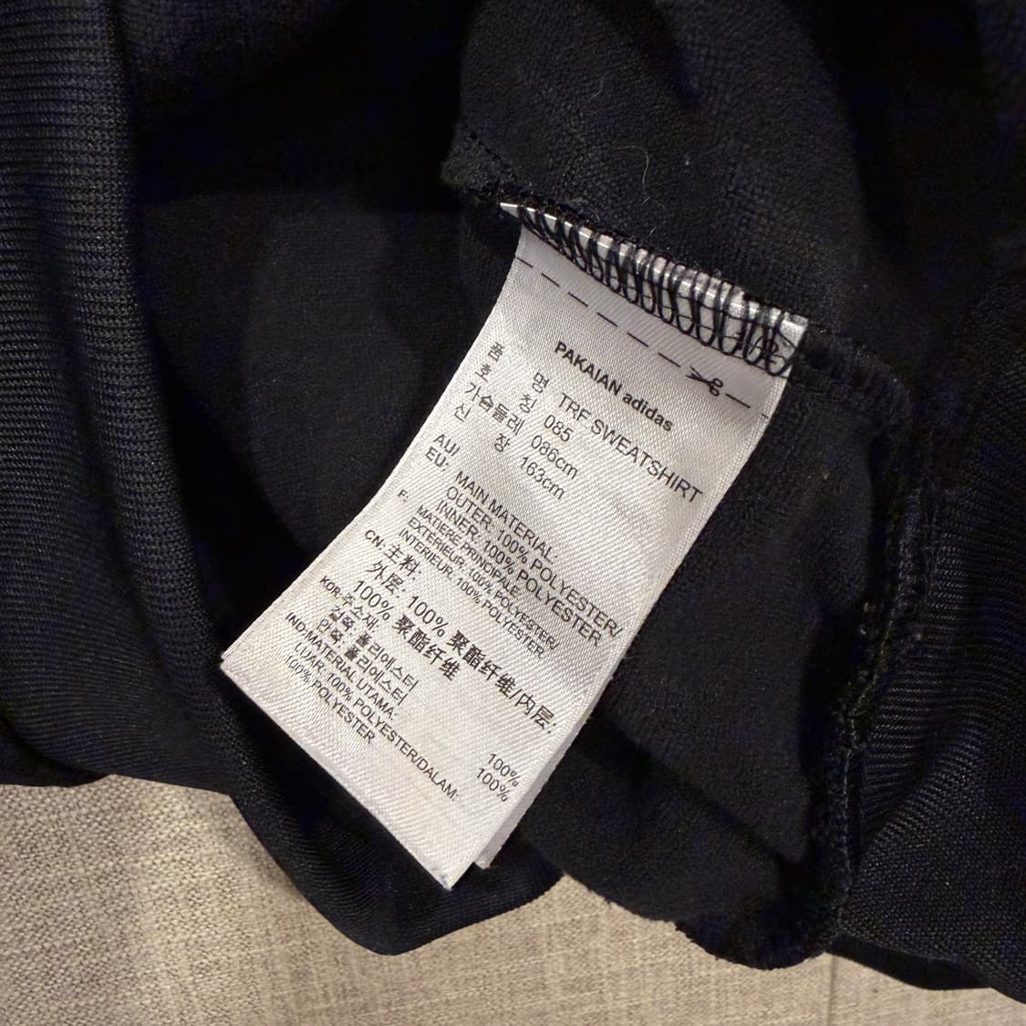 아디다스 플라워 트레포일 맨투맨 블랙 S 상품이미지6