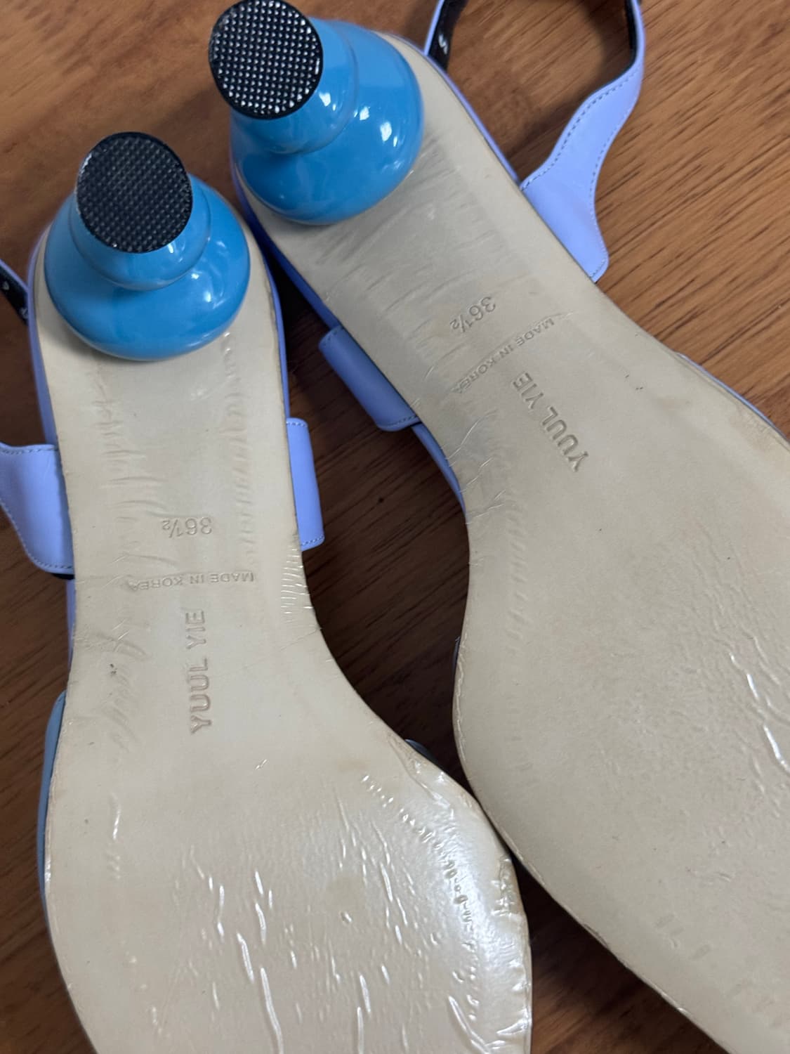 율이에 펌프스 스틸레토 pvc 샌들 힐 뮬 235 상품이미지7