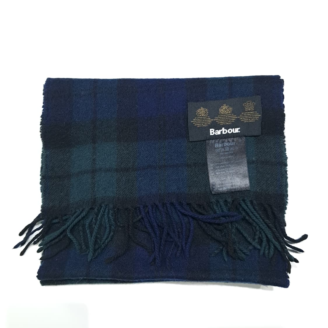 MX603 바버 00s 울캐시미어 블랙워치타탄 네이비그린 머플러목도리 상품이미지6