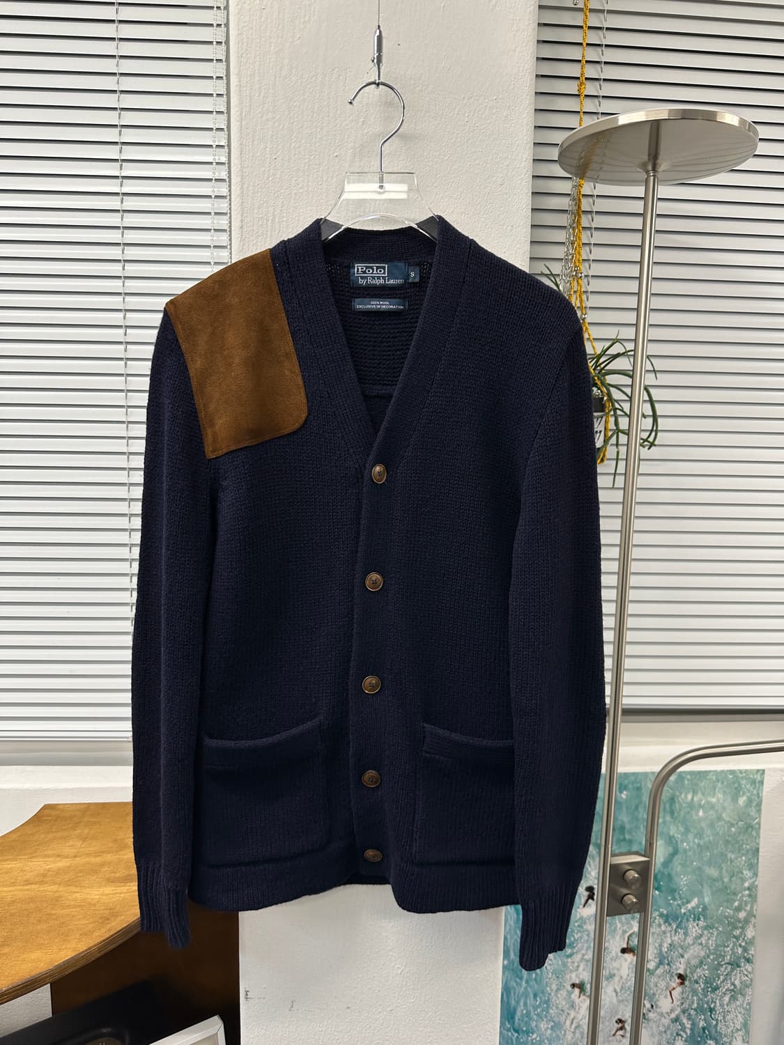 폴로 랄프로렌 울 패치 가디건 (네이비) 상품이미지1