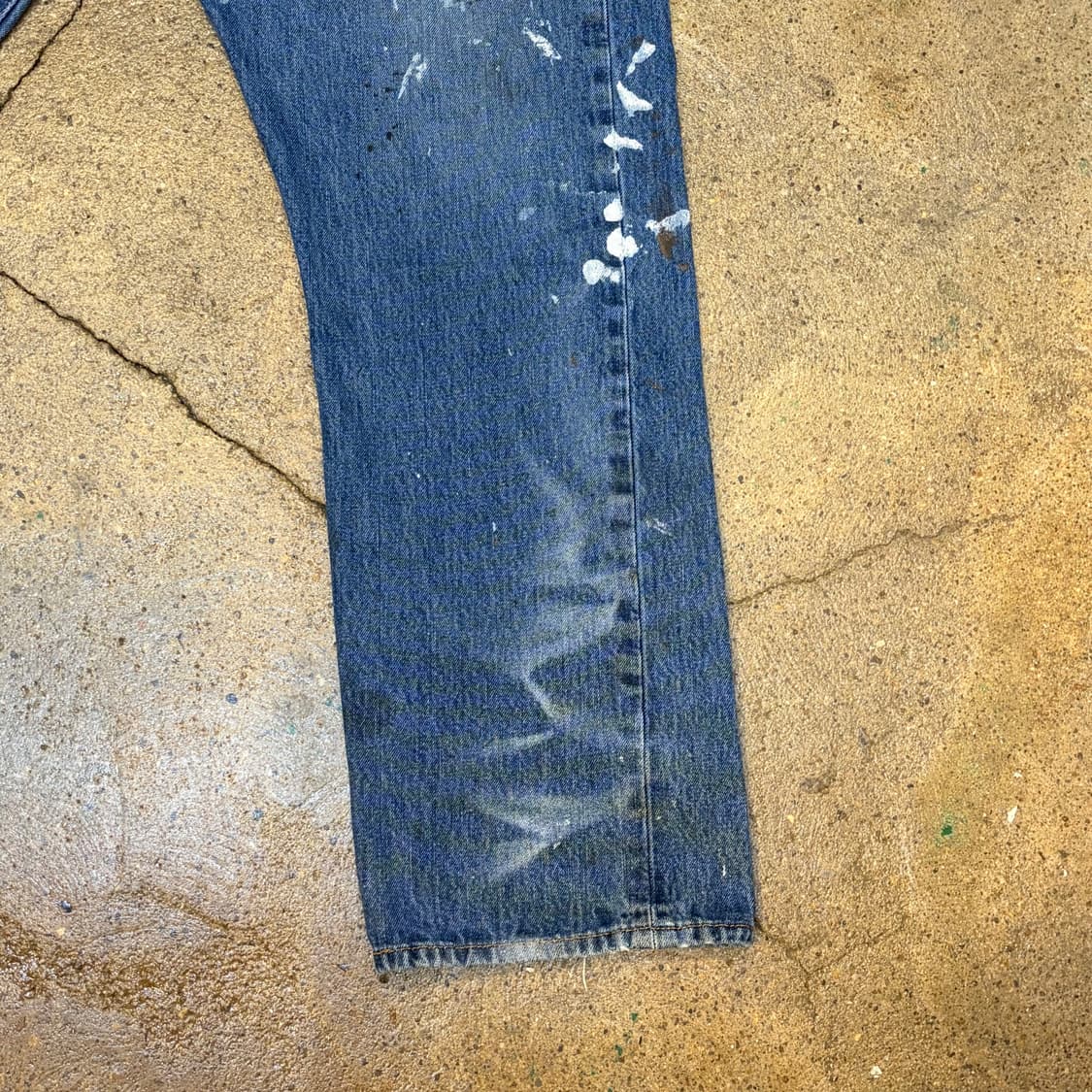 00s USA  빈티지 리바이스 501 페인트 청바지 상품이미지5