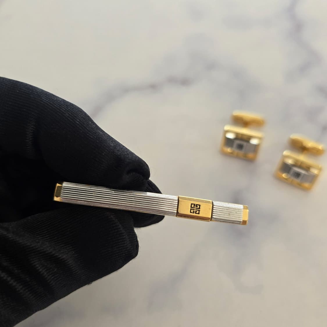 지방시 정품 명품 넥타이핀,커프스세트 5.2cm A+등급  J4
 상품이미지4