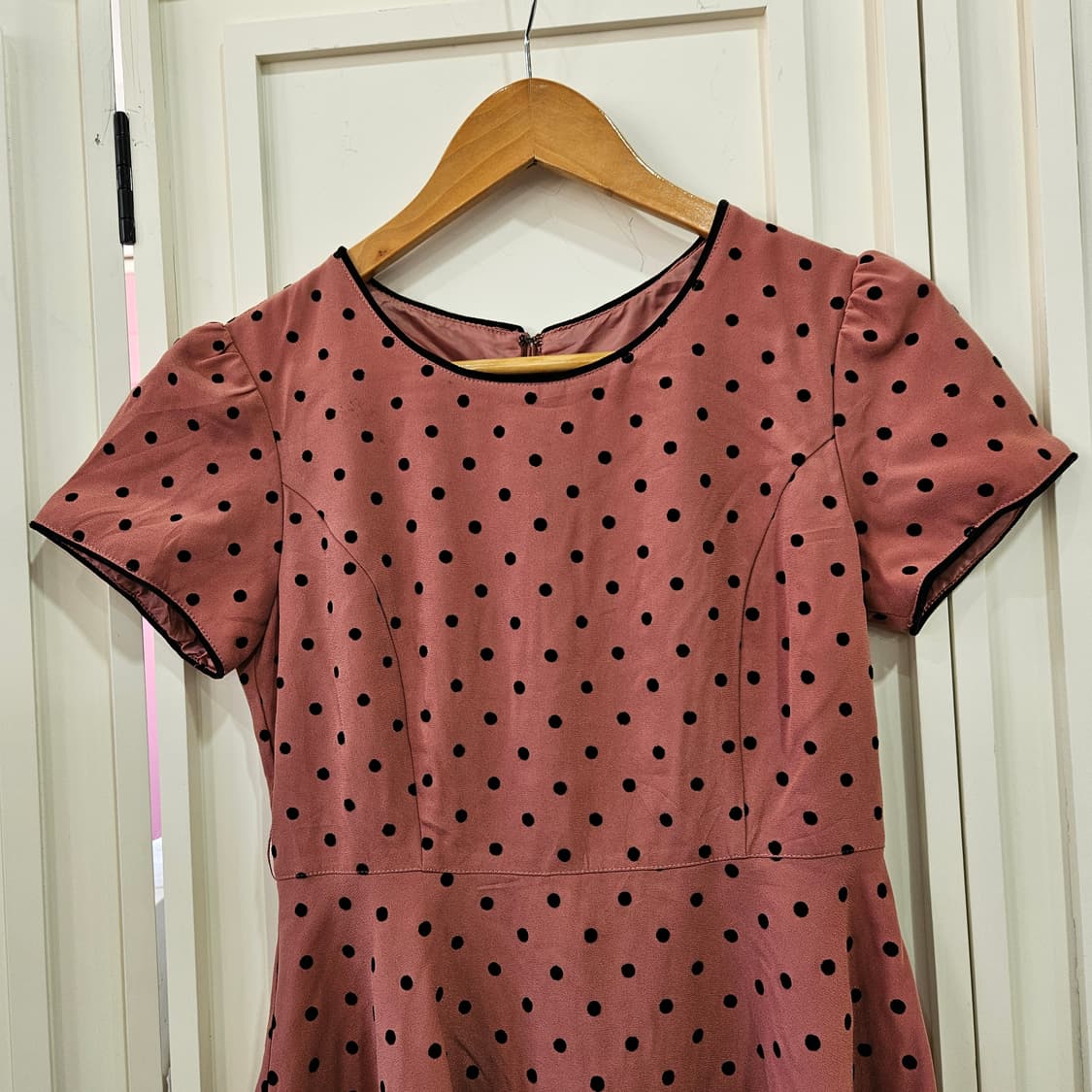 레스트로즈(LEST ROSE) 인디핑크 도트  원피스 상품이미지2