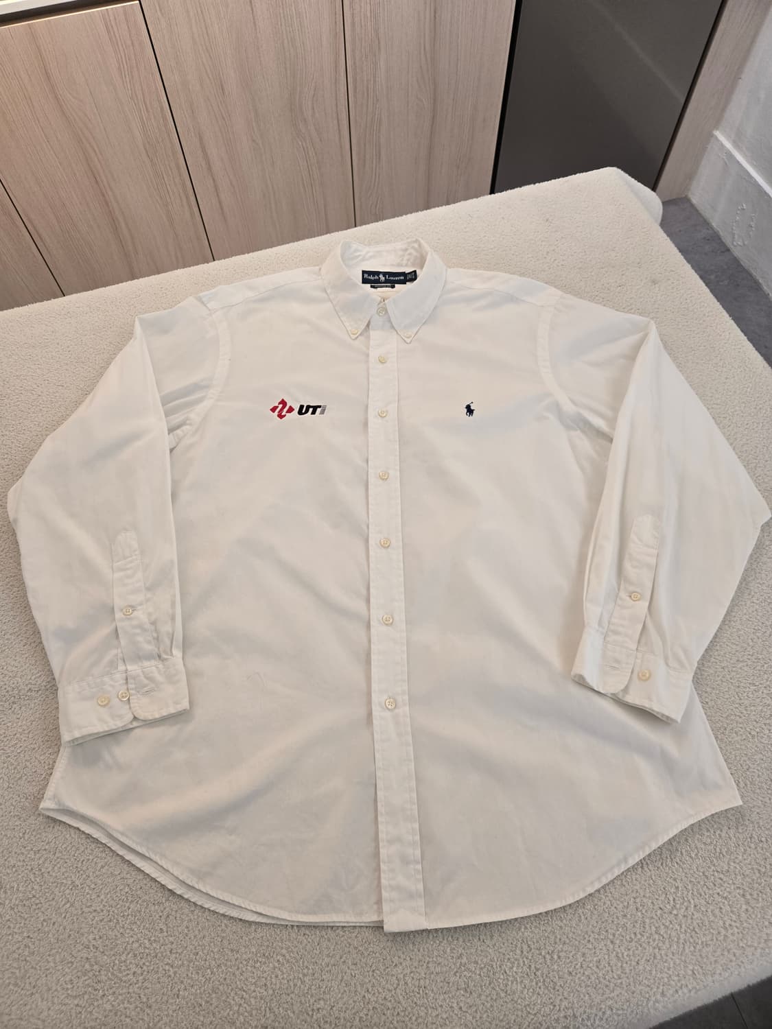 폴로 랄프로렌 화이트 셔츠 긴팔(빈티지 폴로 : UTi) 17과1/2 상품이미지2
