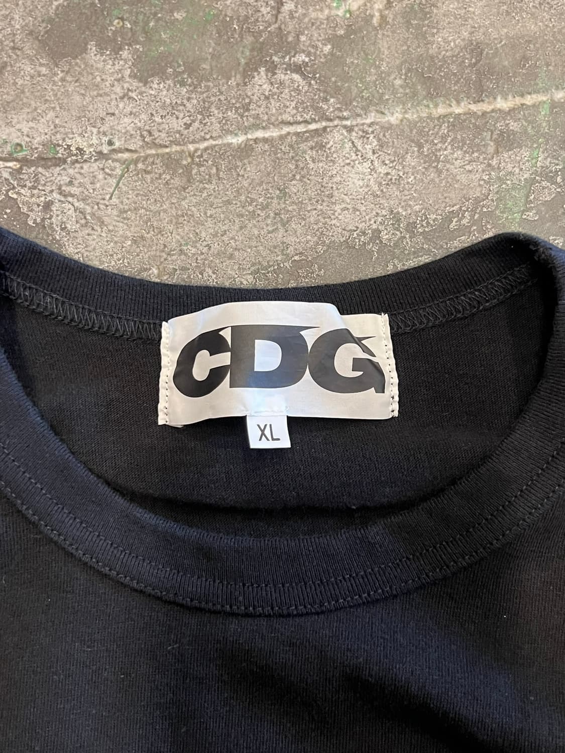 [XL] 꼼데가르송 CDG 롱슬리브 블랙 긴팔 티셔츠 일본산 상품이미지5