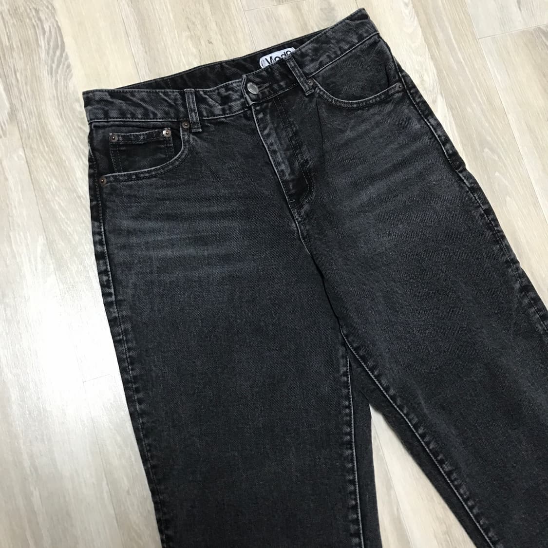 모드나인 블랙 데님 청바지 29사이즈 상품이미지2