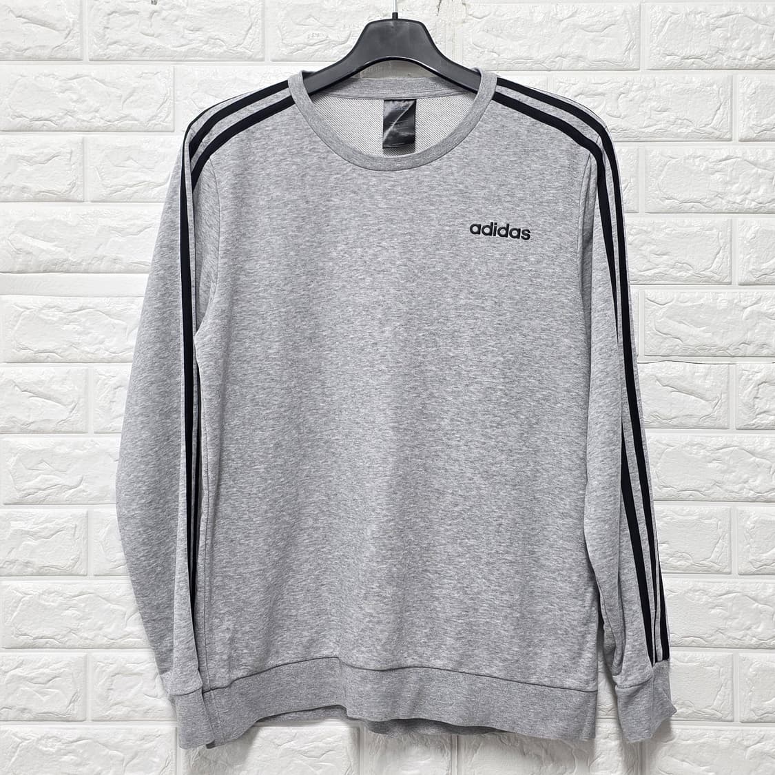 택포// 아디다스 E 3S CREW FT 맨투맨 L 회색 상품이미지1