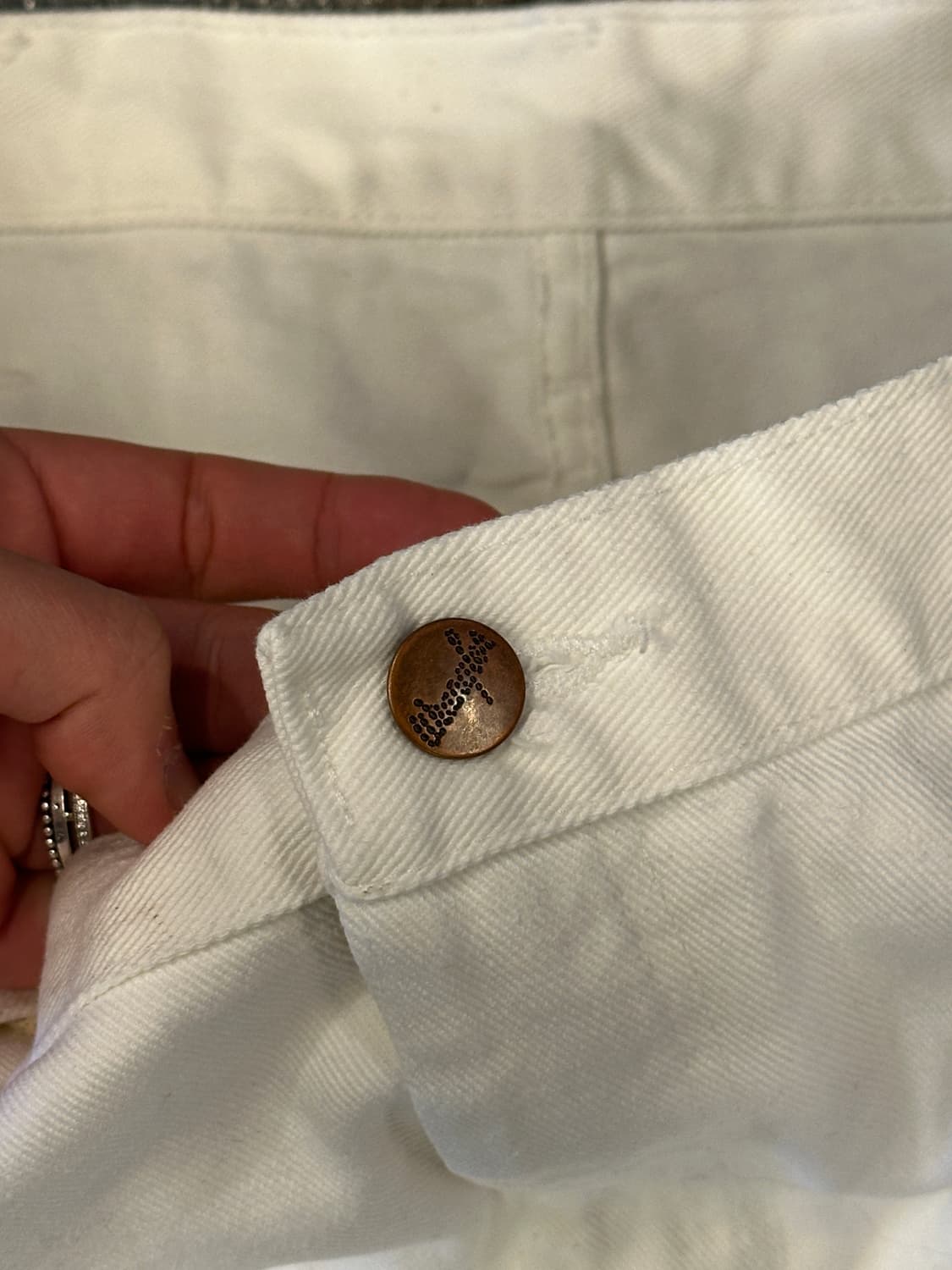 Wrangler 랭글러 화이트 데님 팬츠 36x34 상품이미지3