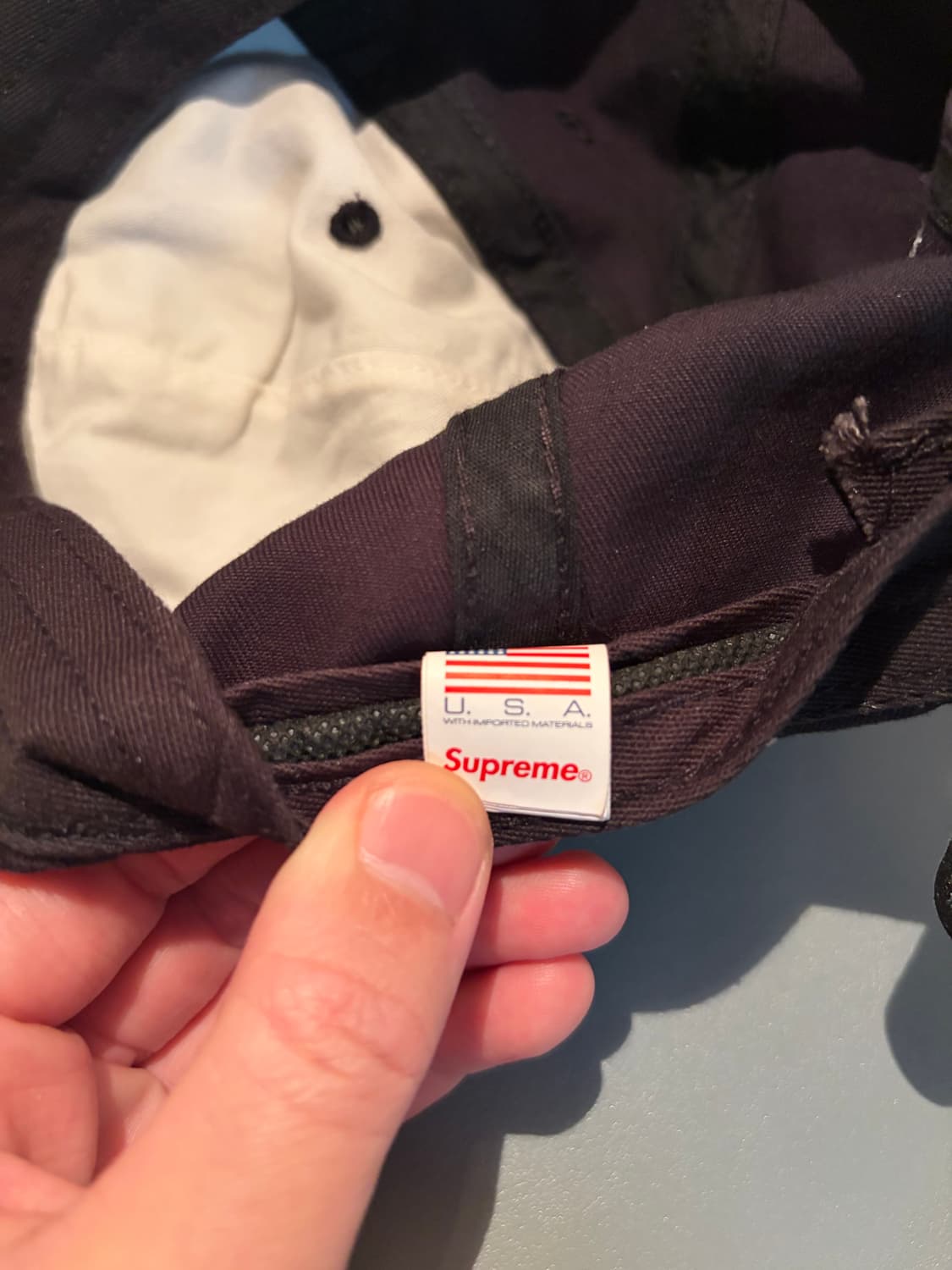 슈프림 S로고 6패널 투톤캡 상품이미지4