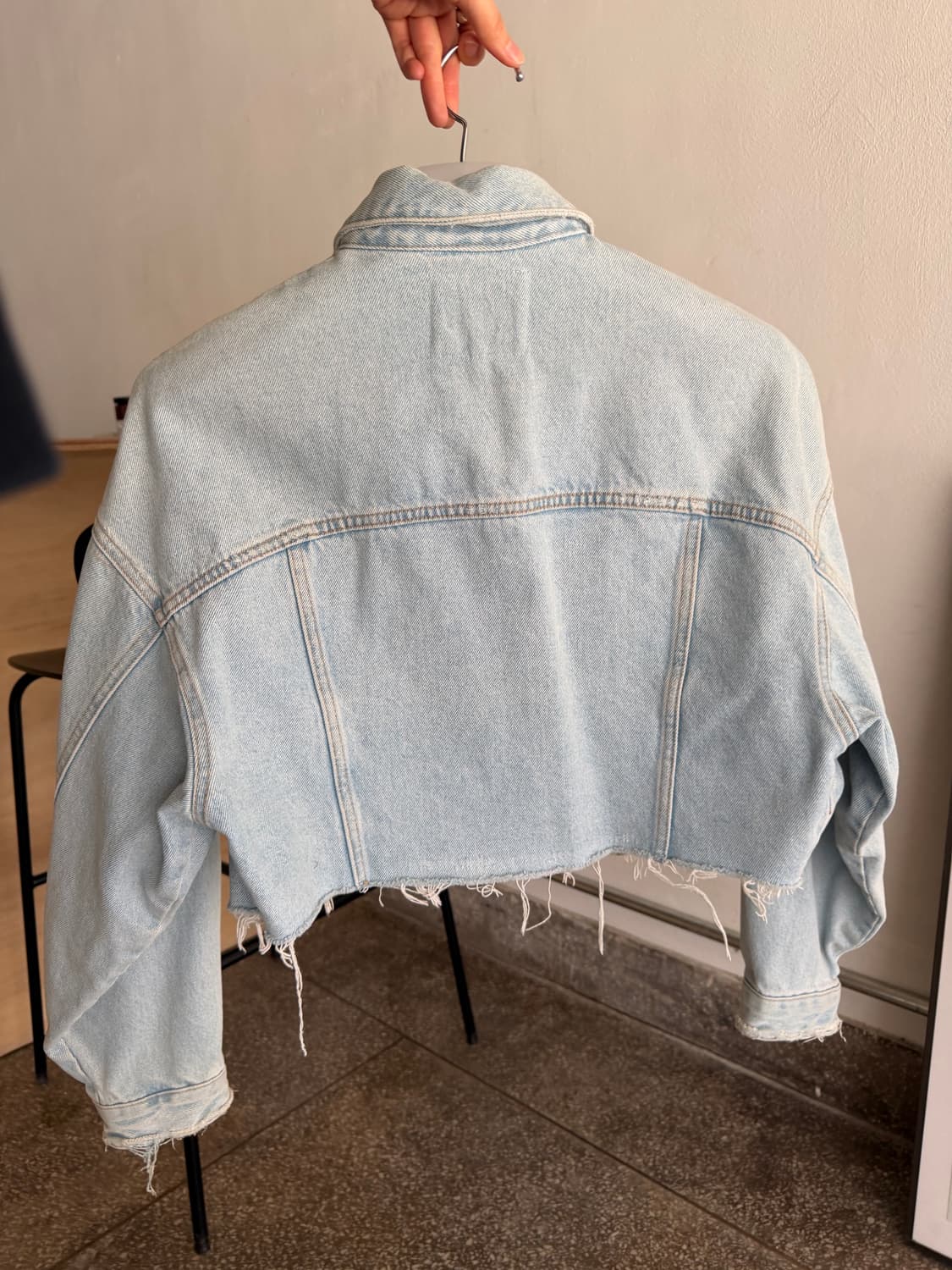 자라 크롭 데님 자켓 상품이미지3