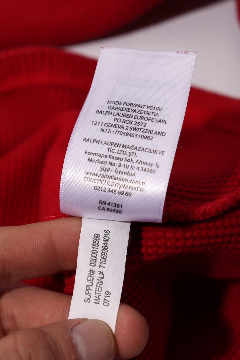 POLO RALPH LAUREN 와플 롱 슬리브 티셔츠 size XL 상품이미지6