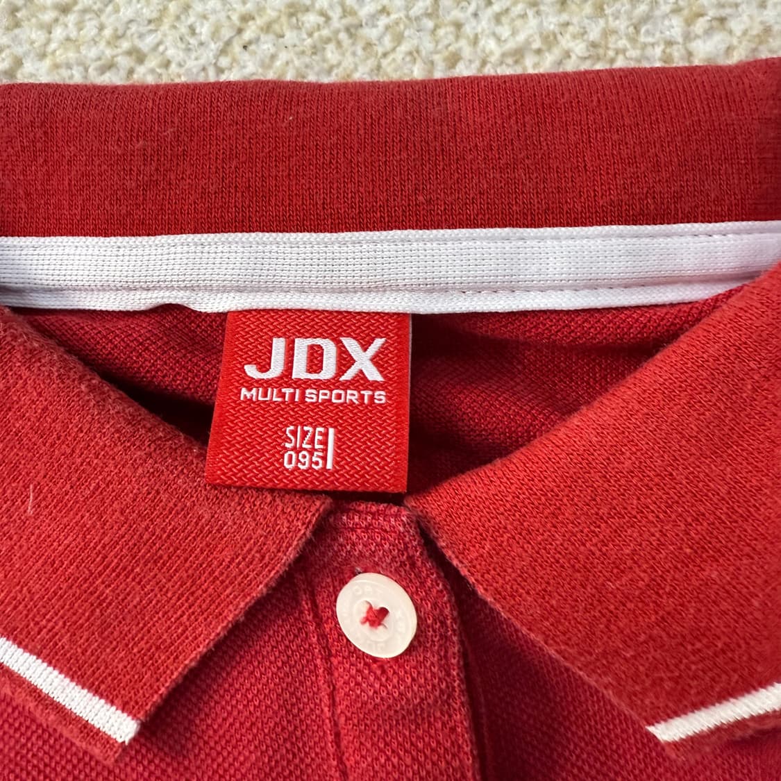 [95] JDX 멀티스포츠 레드 긴팔 티셔츠 0102T1 상품이미지3