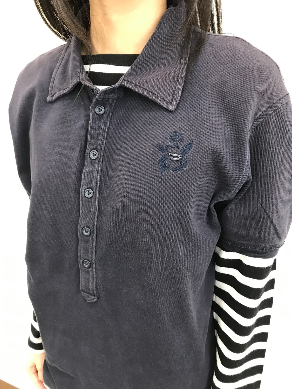 Diesel Classic Polo Shirt Navy 상품이미지3