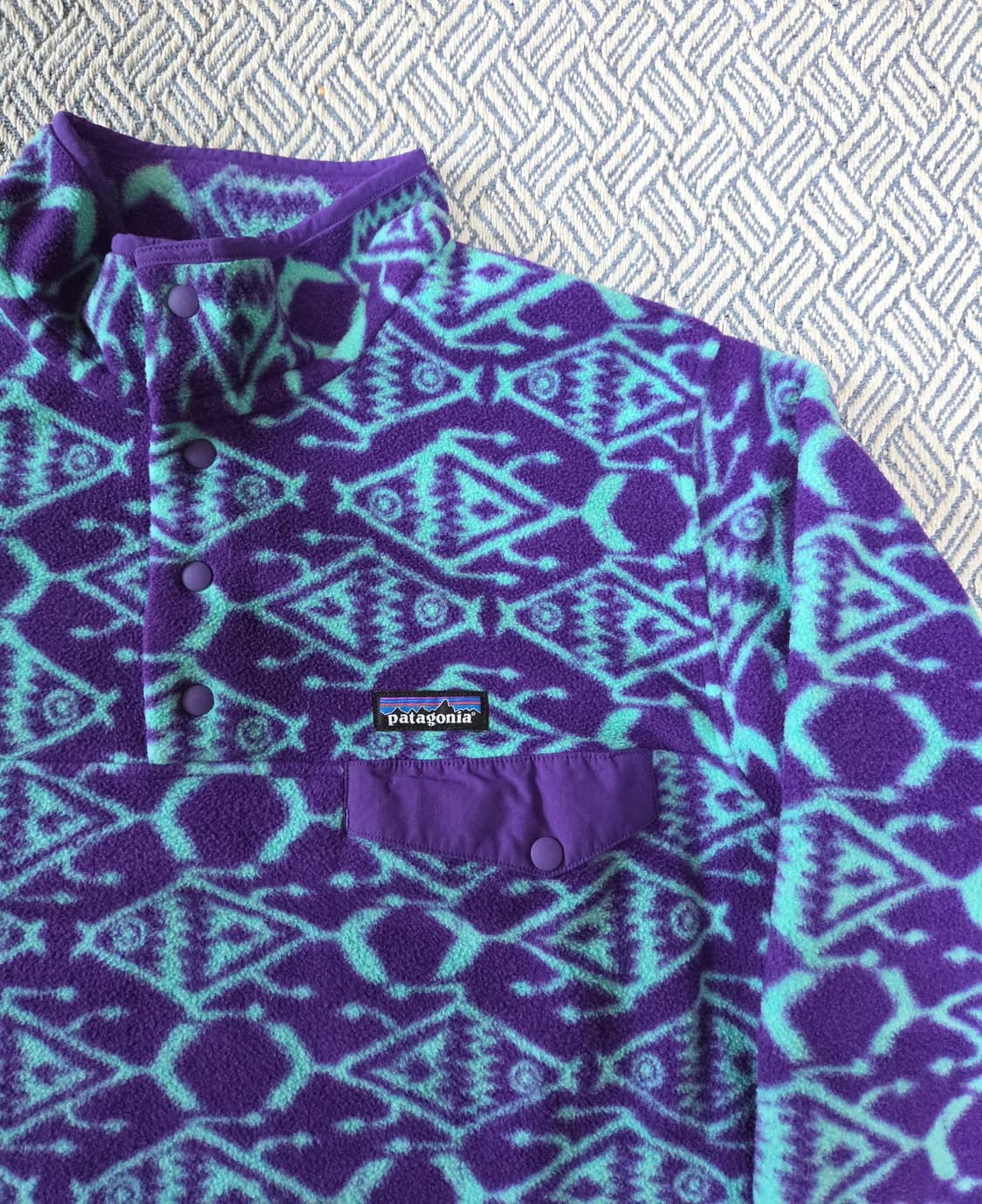 (L)파타고니아 Mexico 피쉬 신칠라 플리스 자켓 물고기 상품이미지2