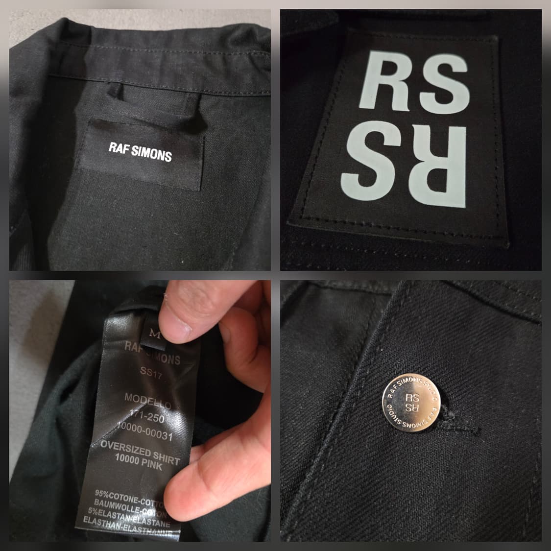17SS 라프시몬스 조이디비전 오버사이즈 자켓 M 상품이미지5