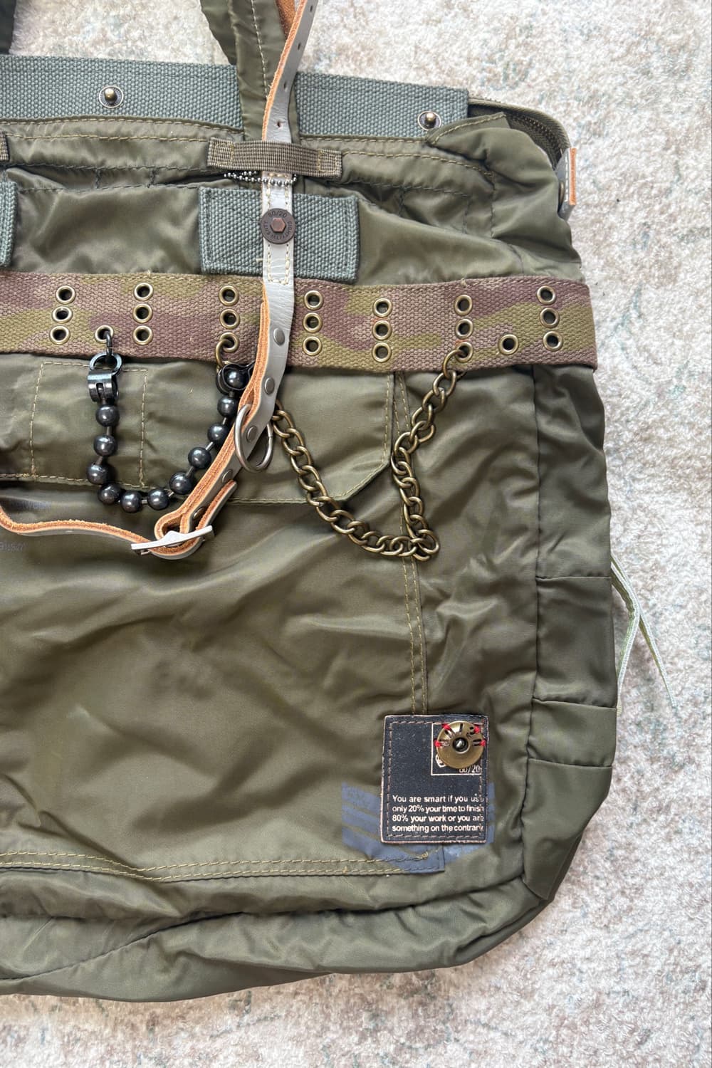 E.T.P. JEANS DEPT. Military Nylon Bag 상품이미지4