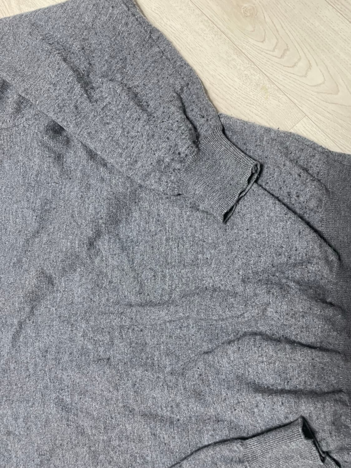 유니온블루 브이넥니트 그레이 xxl 상품이미지3