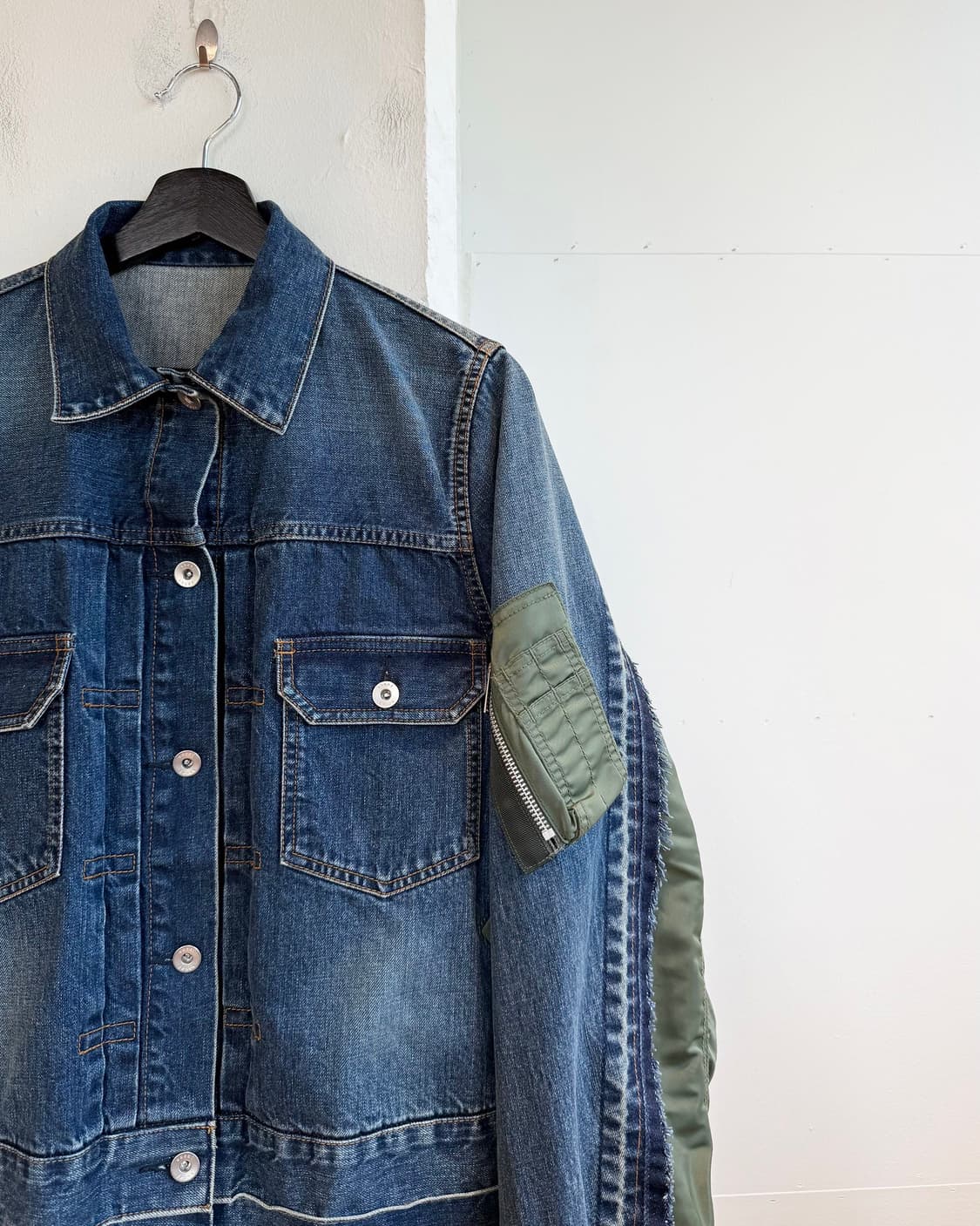 사카이 데님 나일론 트윌 자켓  상품이미지5