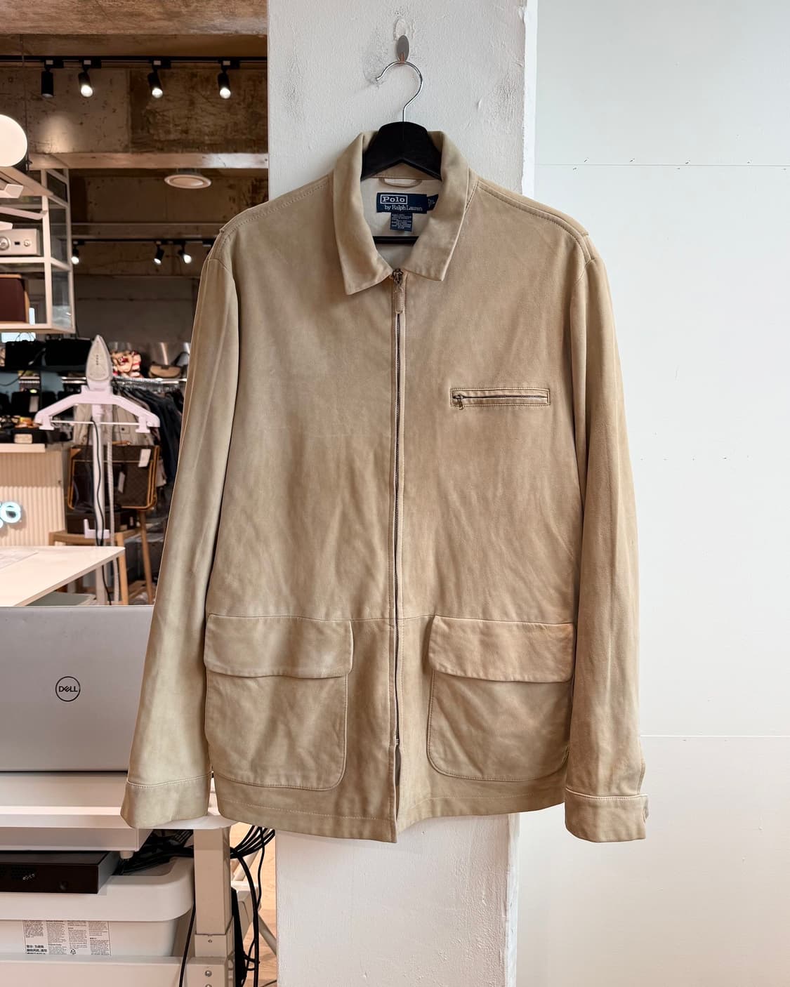 폴로 랄프로렌 베이지 스웨이드 워크 자켓  상품이미지2
