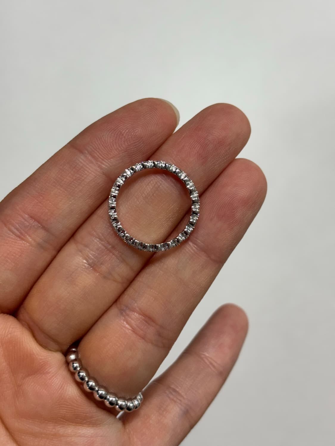 [새제품] 14k 랩다이아 이터니티링 반지 가드링  상품이미지4