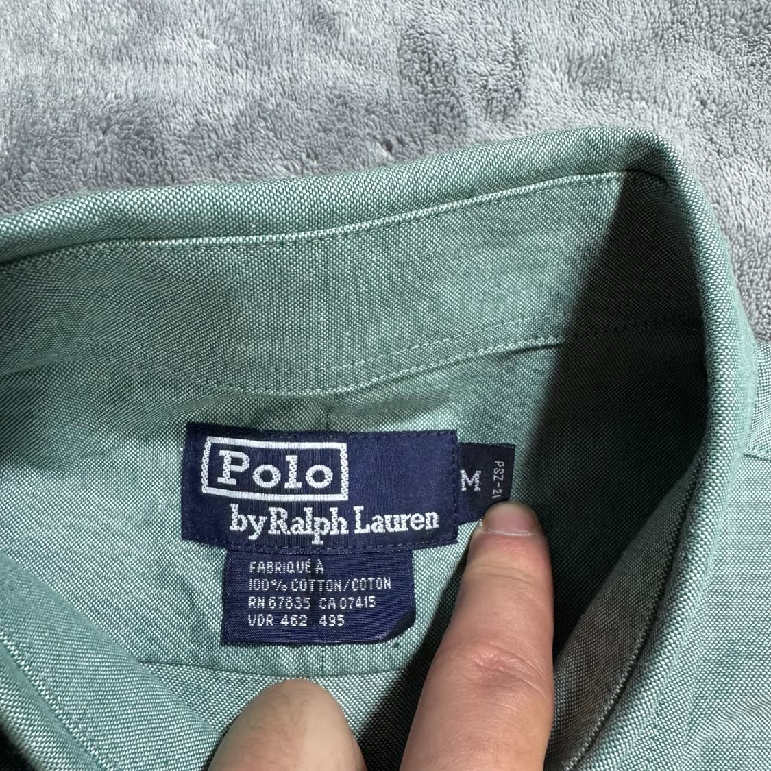 폴로 랄프로렌 그린 옥스포드 셔츠 상품이미지4