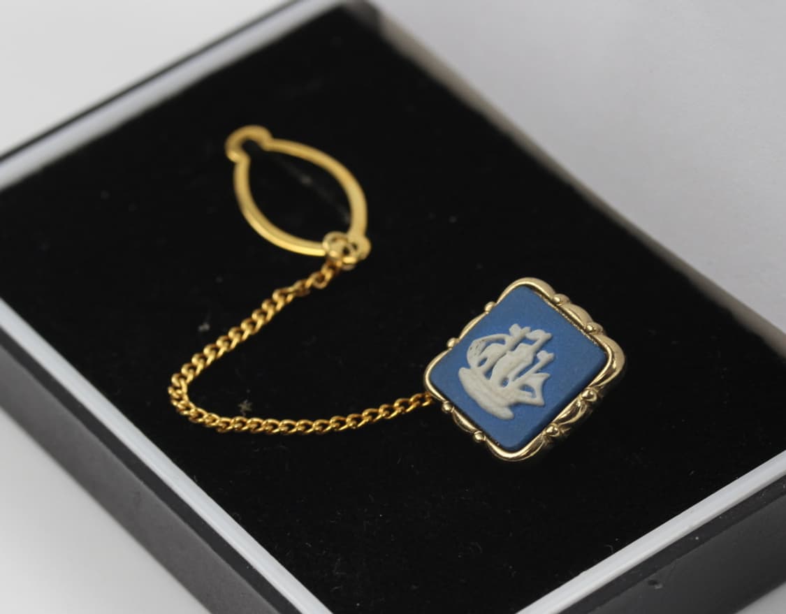 웨지우드 A등급 남자 명품 뱃지 포인트 핀 제스퍼 상품이미지1