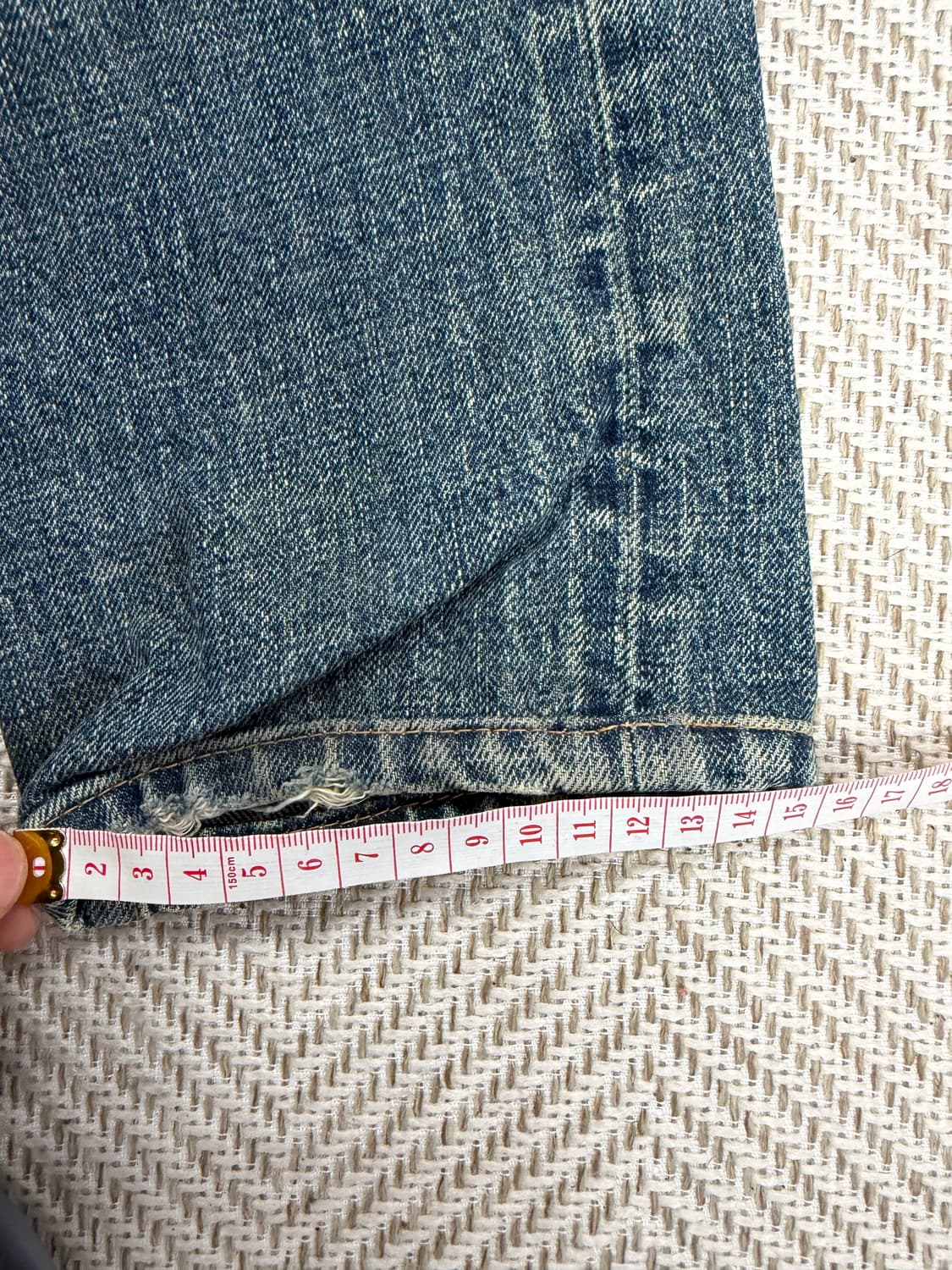 정품) 생로랑 남성 데미지 워싱 데님 청바지 30 상품이미지10