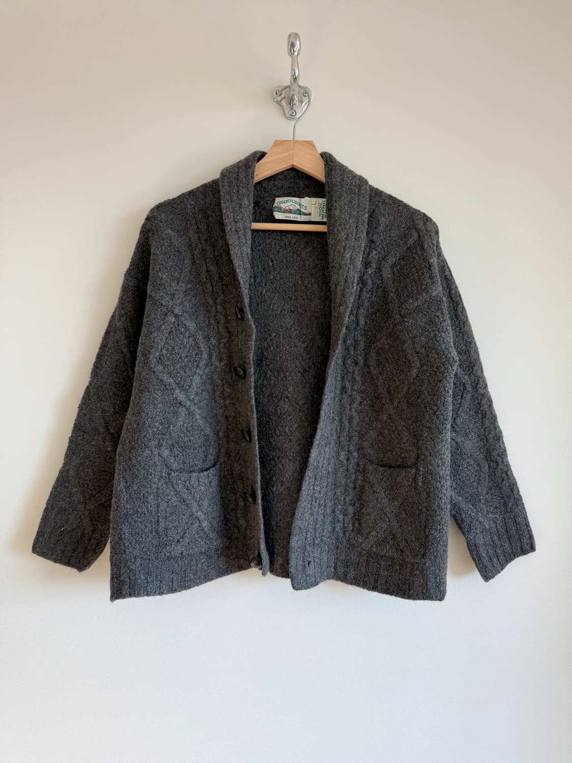 아란크래프트(arancrafts) 헤비울 가디건(IRELAND) 상품이미지1