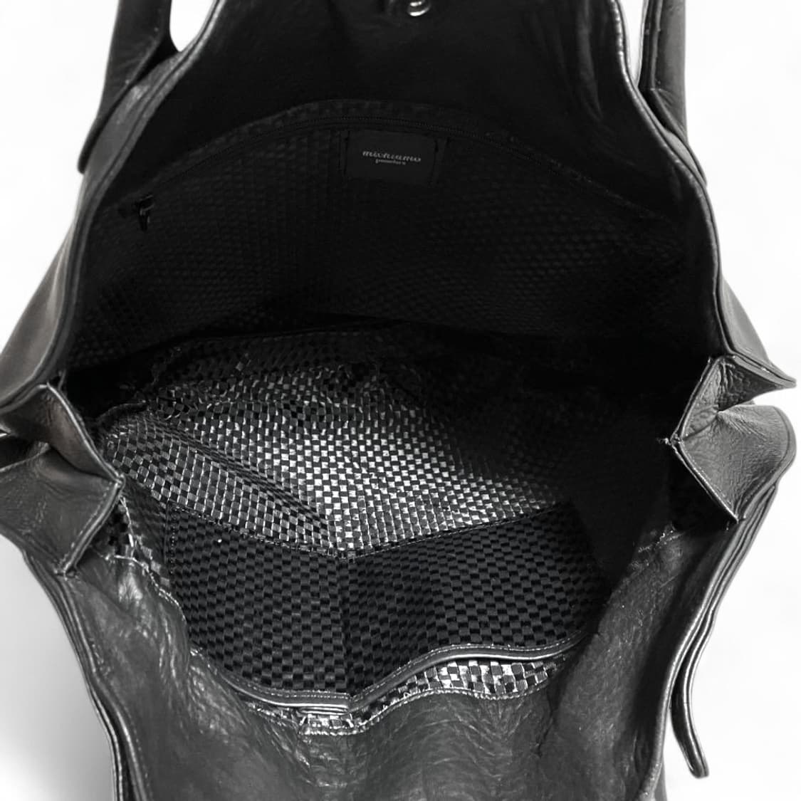 미키아모 킵레더 라운드 토트백 준야 요지야마모토 같은 재패니즈 브랜드 상품이미지8