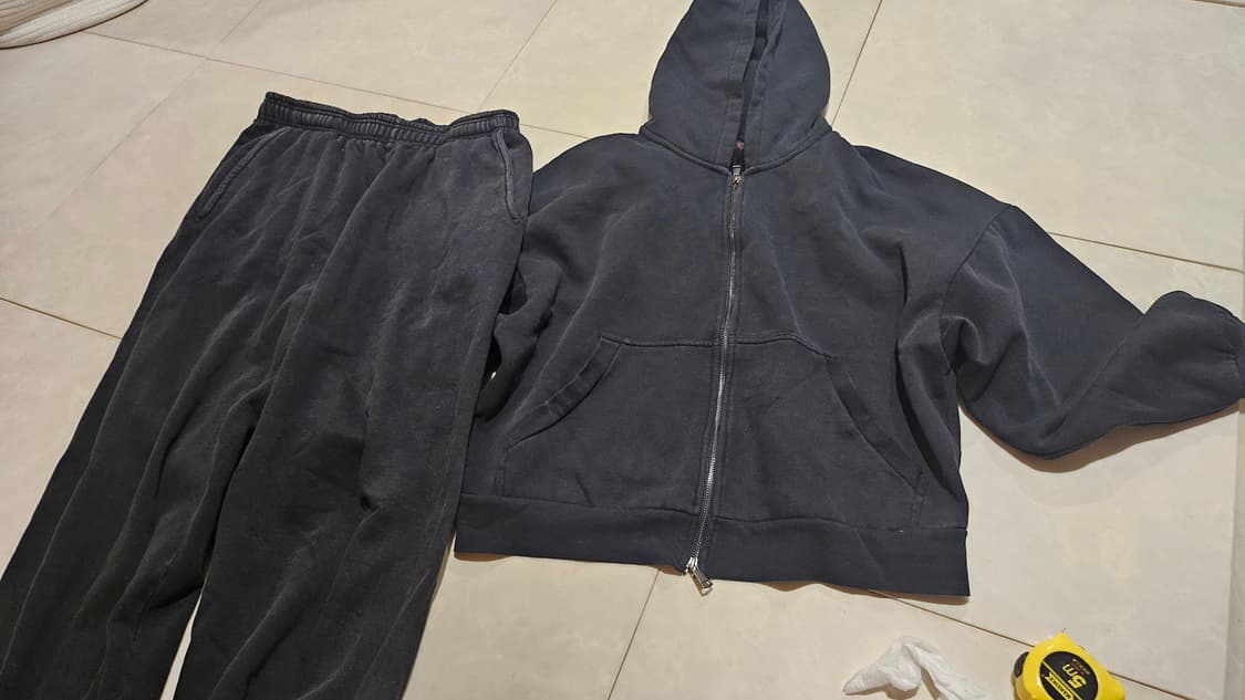 깡스타일리스트 kkst 에드리엘로스 스웻 후드 조거 셋업 상품이미지5