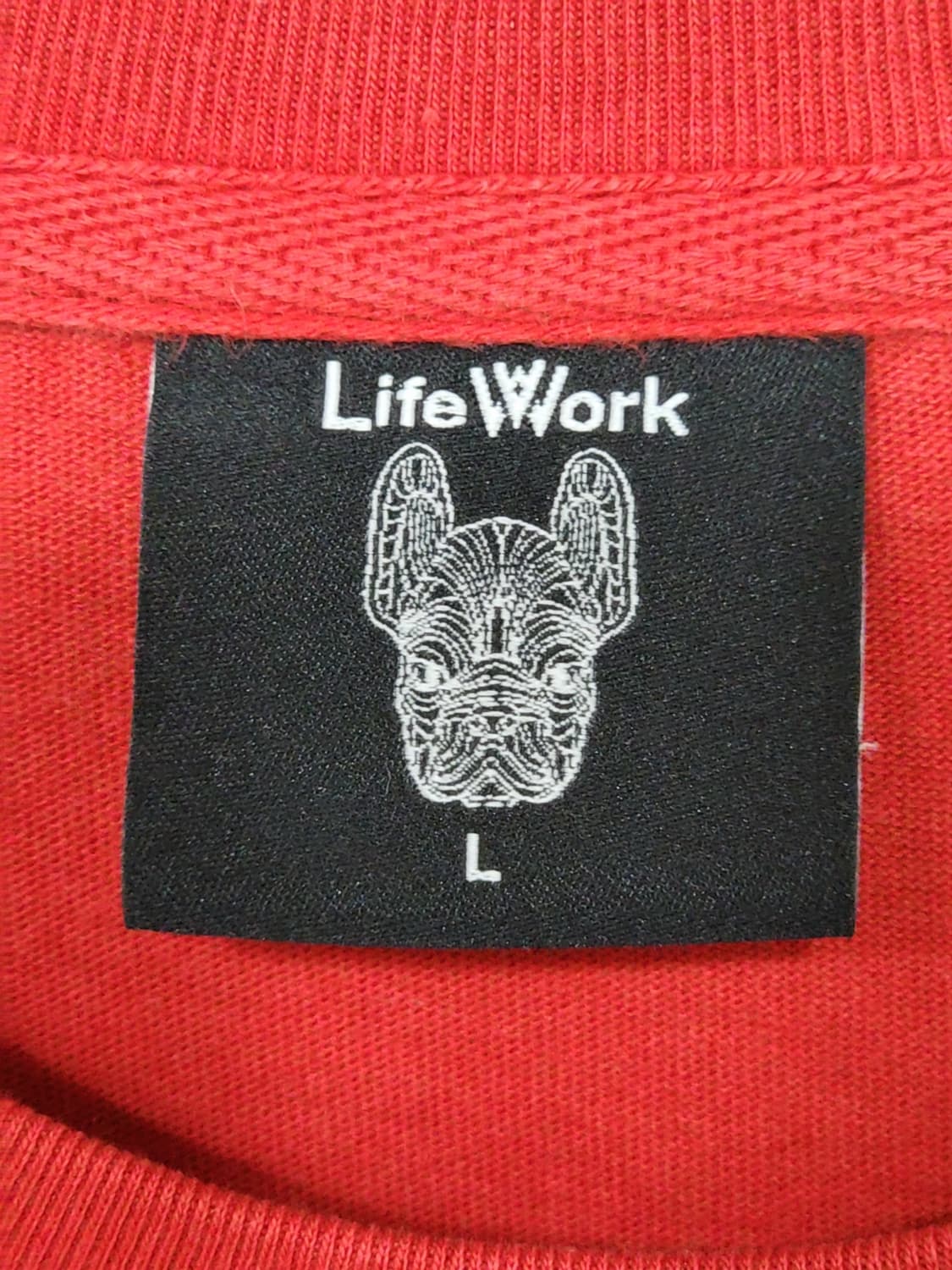 (XXL) 라이프워크 반팔티 빨강 빅사이즈 티셔츠  상품이미지3
