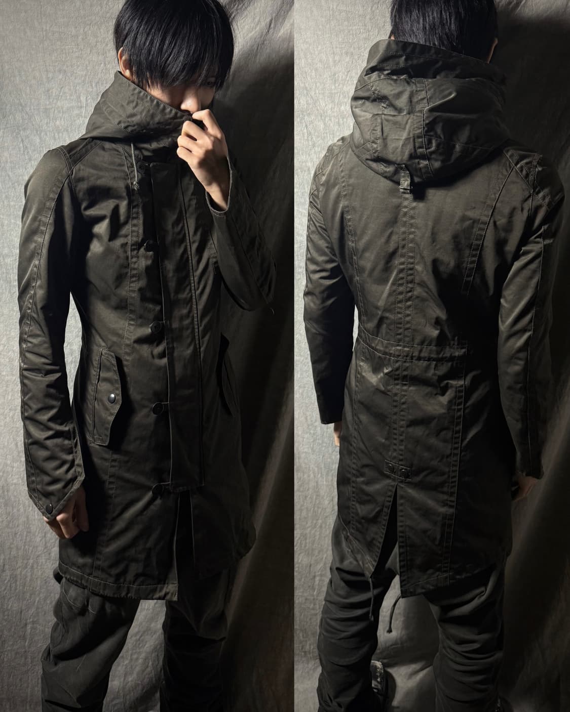 Schlüssel High-Neck Military Coat   상품이미지1
