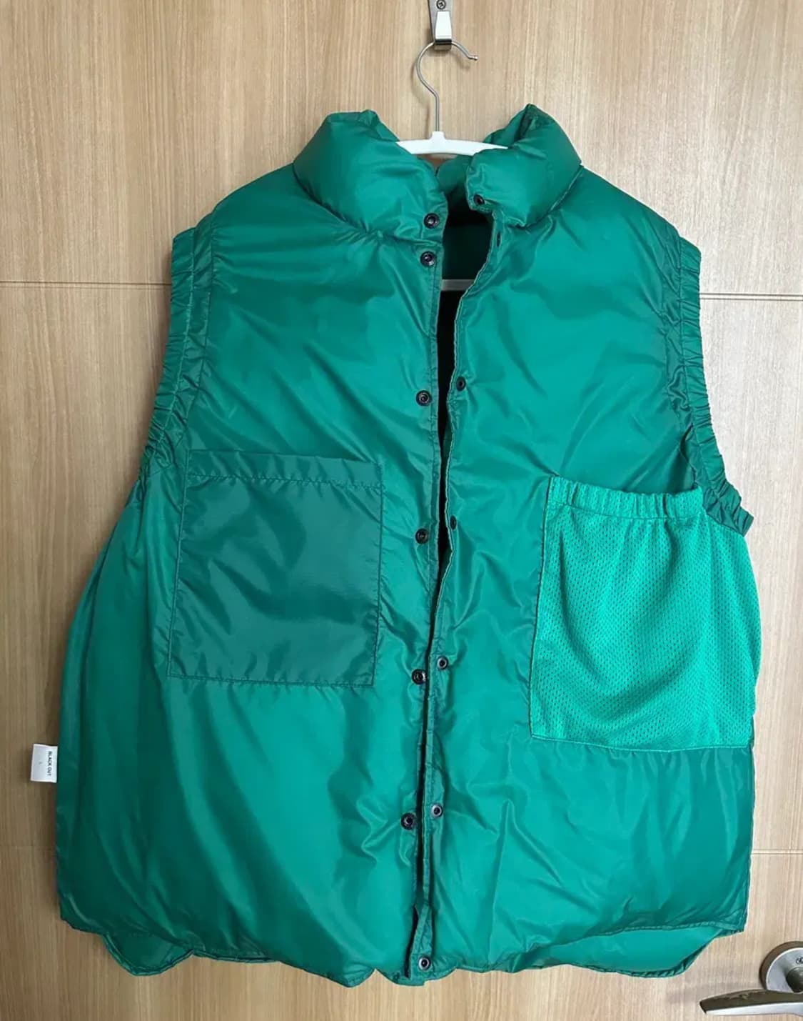 [L] 블랙아웃 다운 베스트 그린 상품이미지5