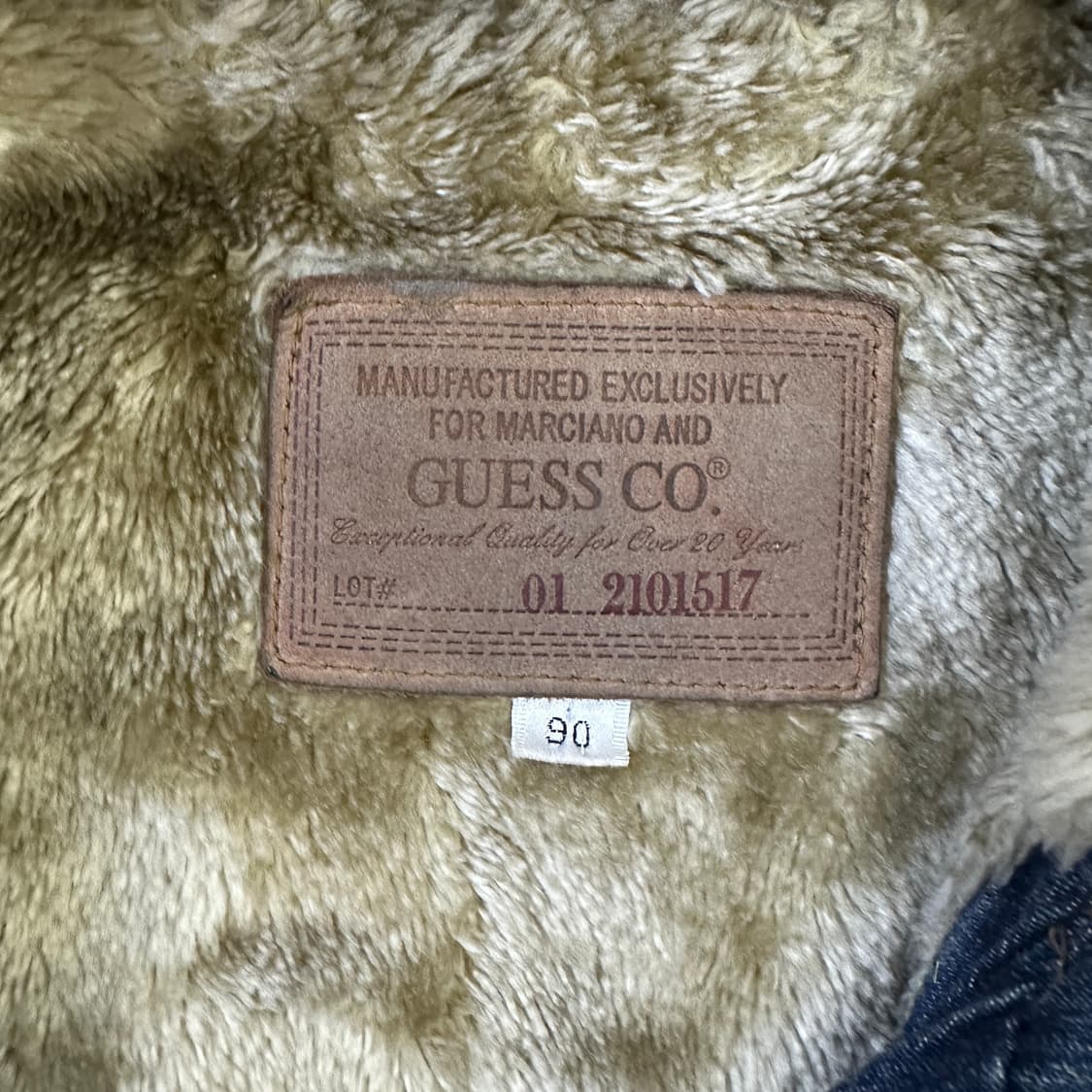 90 게스 데님 후드 롱자켓 0324D 상품이미지2