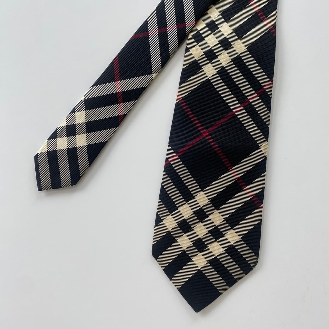 버버리(BURBERRY) 노바체크 명품 정품 넥타이 블랙라벨 상품이미지1