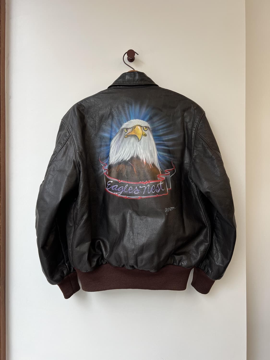 L.L.Bean Leather Flight Jacket 상품이미지1