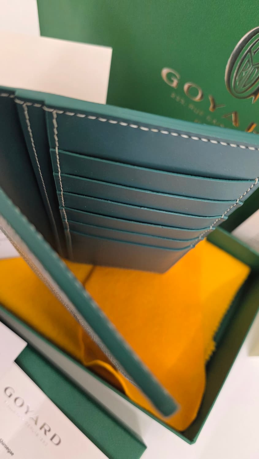 [미사용,풀구성]고야드 생로슈 장지갑 그린 상품이미지9