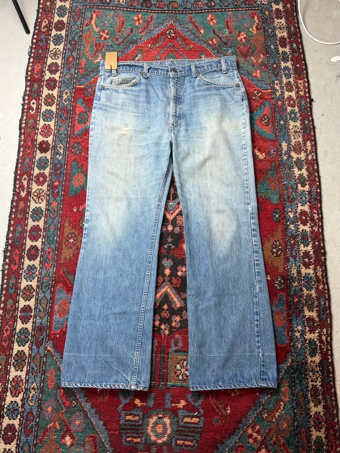 70's USA 빈티지 리바이스 517 오렌지탭 부츠컷 체인스티치 상품이미지2