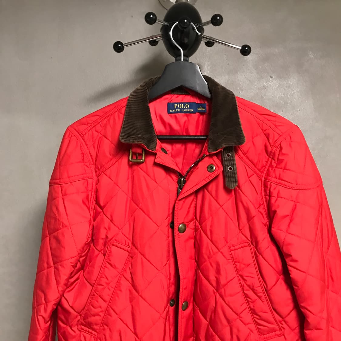 폴로 랄프로렌 퀄팅 자켓 레드 S(W) 상품이미지2