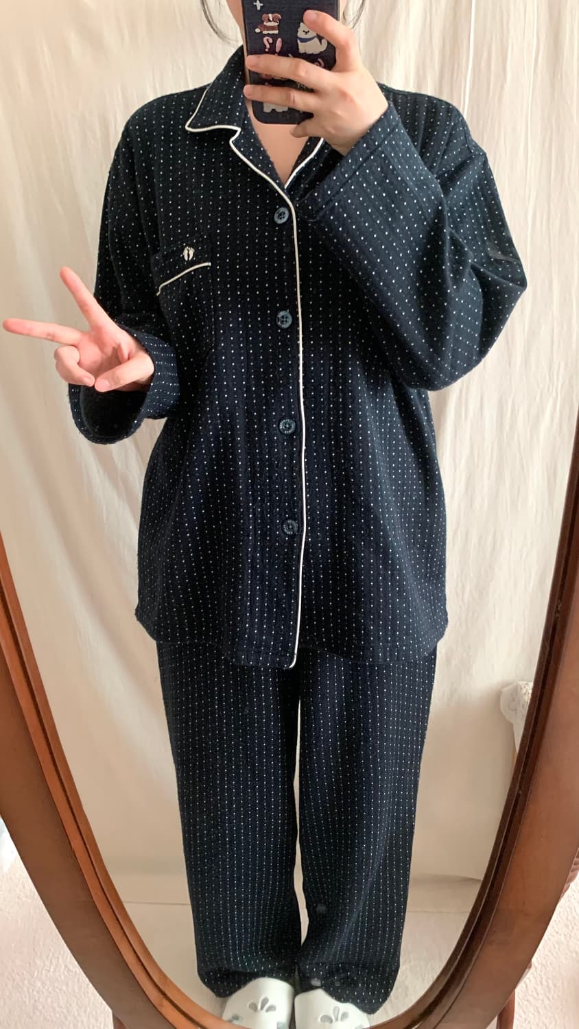 행텐 도트 파자마 상품이미지3