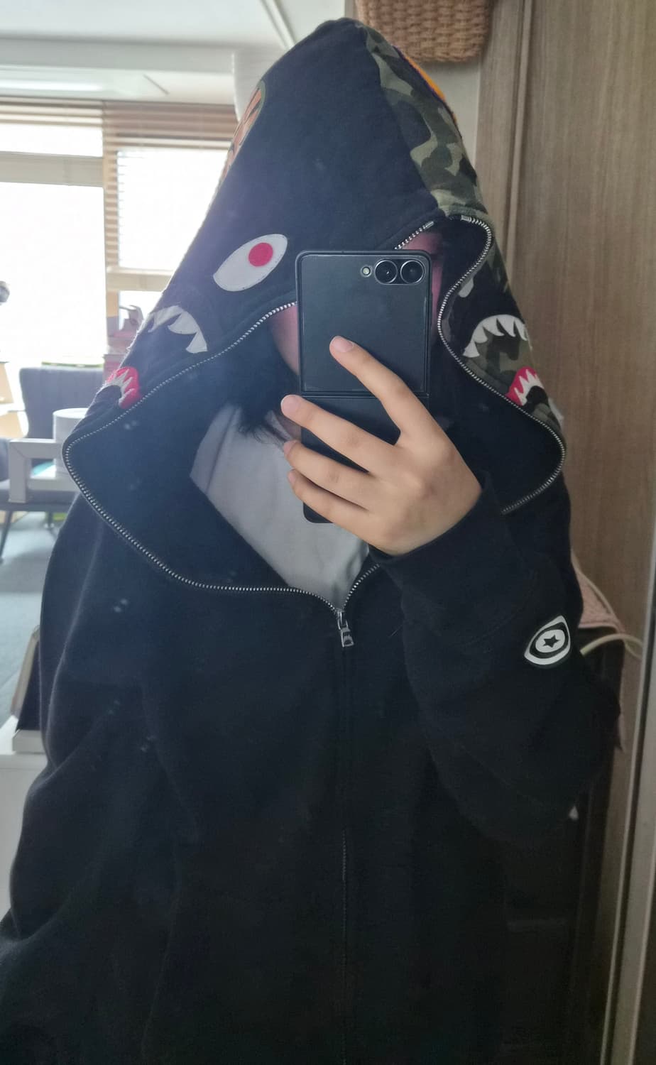 샤크 베이프 후드집업 상품이미지2