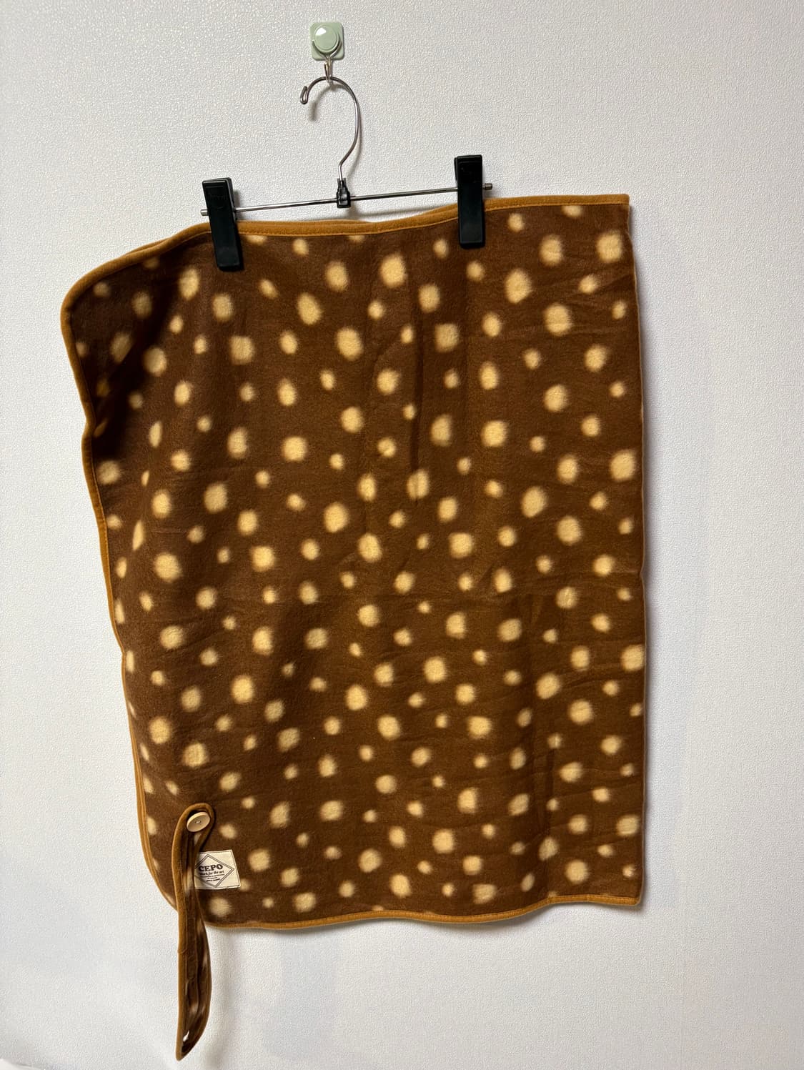 브라운 도트 후리스 담요 리락쿠마 키티 일본 빈티지 모리걸 상품이미지1